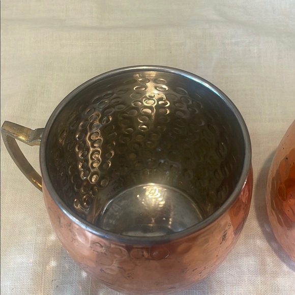 Copper Hammered Moscow Mule Mugs - Picture 3 of 3